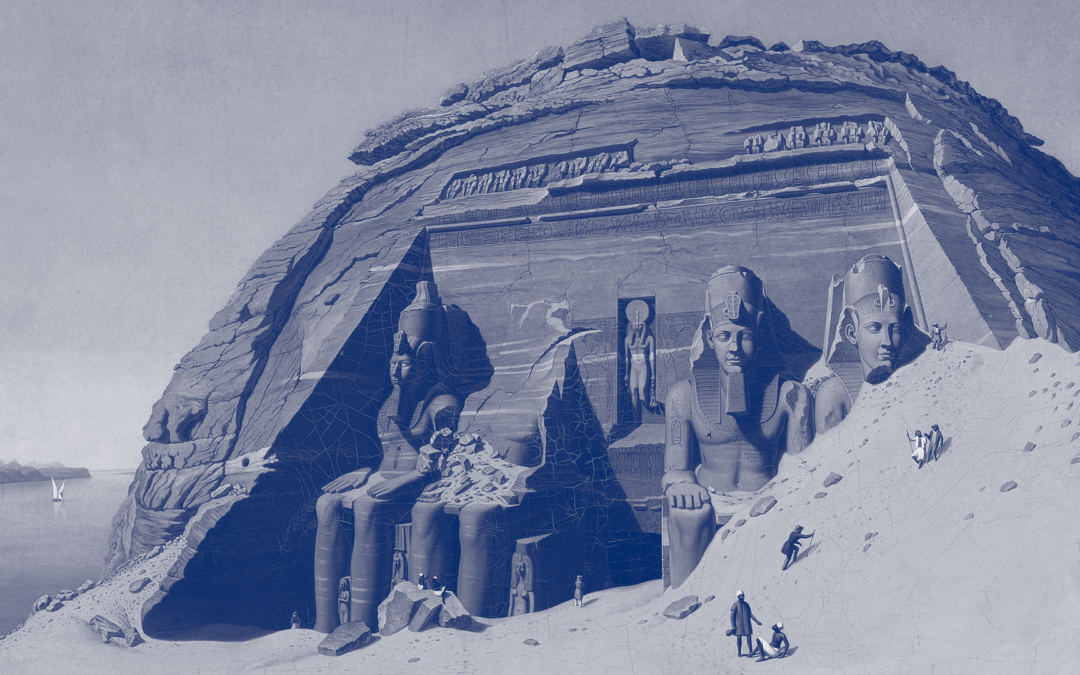 Illustration du temple Abu Simbel.